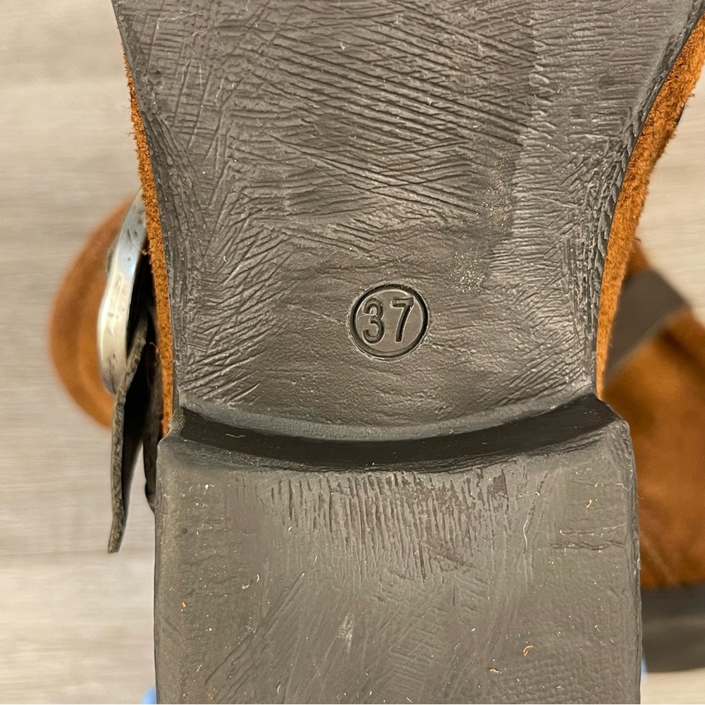 Miz Mooz Sidney Suede Boots Brown Size 6.5 GUC - Picture 7 of 8